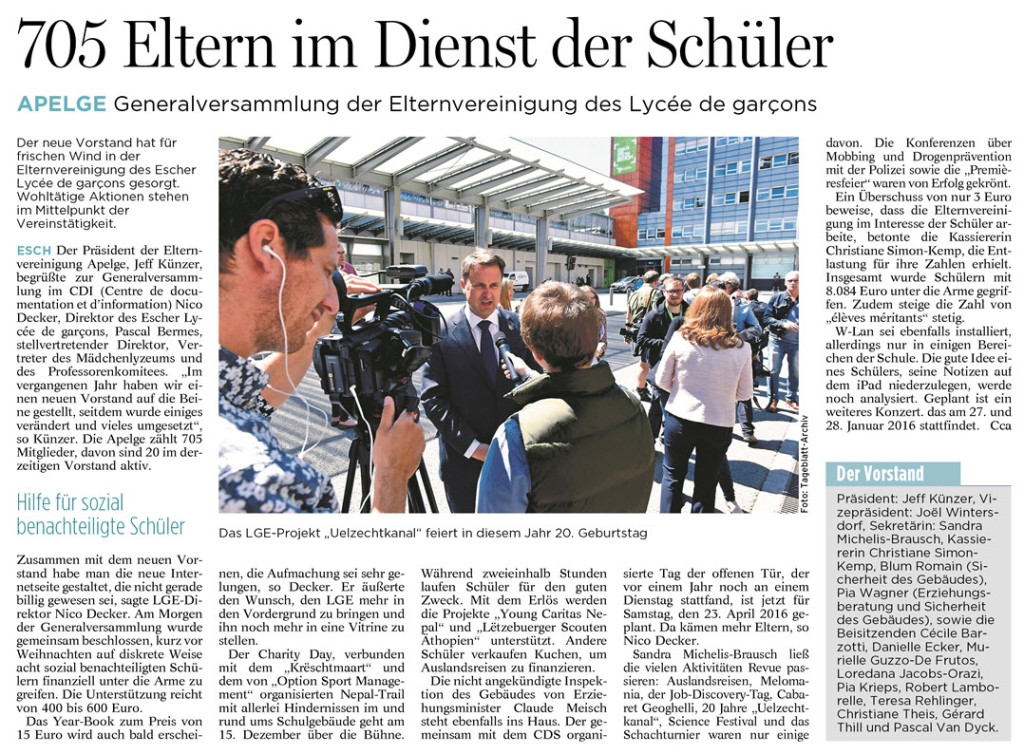 TB_2015_12_07 APELGE Generalversammlung